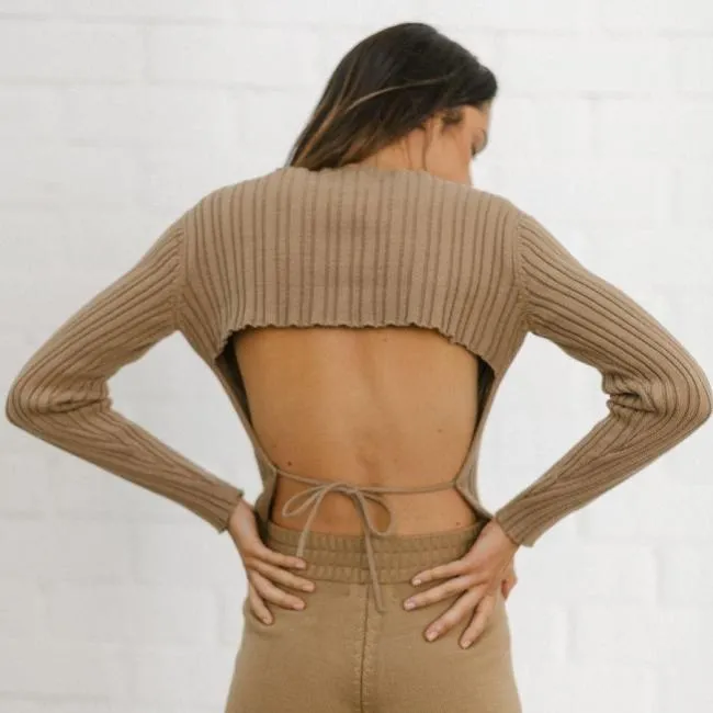 ALOHAS Sweaters and Cardigans Honest 8211 Brown Knit Top 8211 Women