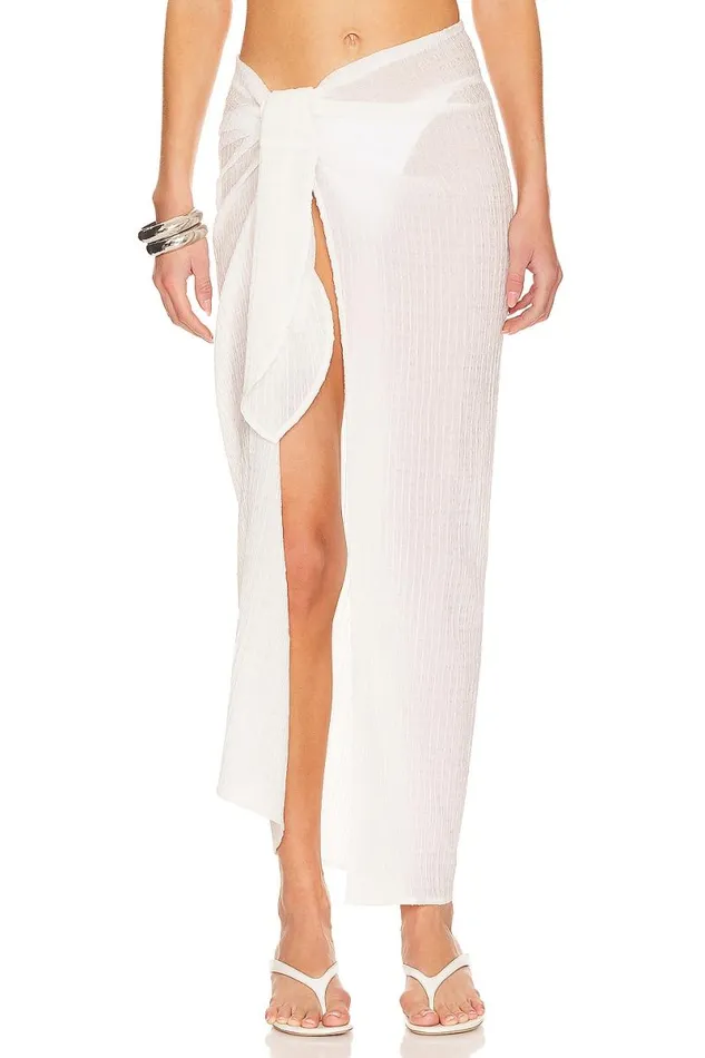 Ari Sarong Maxi Skirt White Women Lovers and Friends Skirts