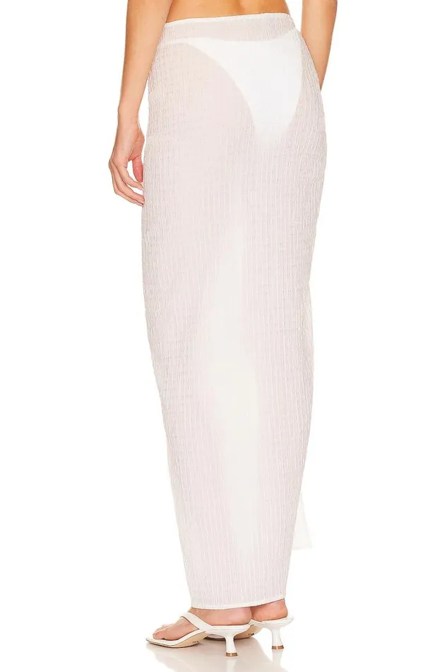 Ari Sarong Maxi Skirt White Women Lovers and Friends Skirts