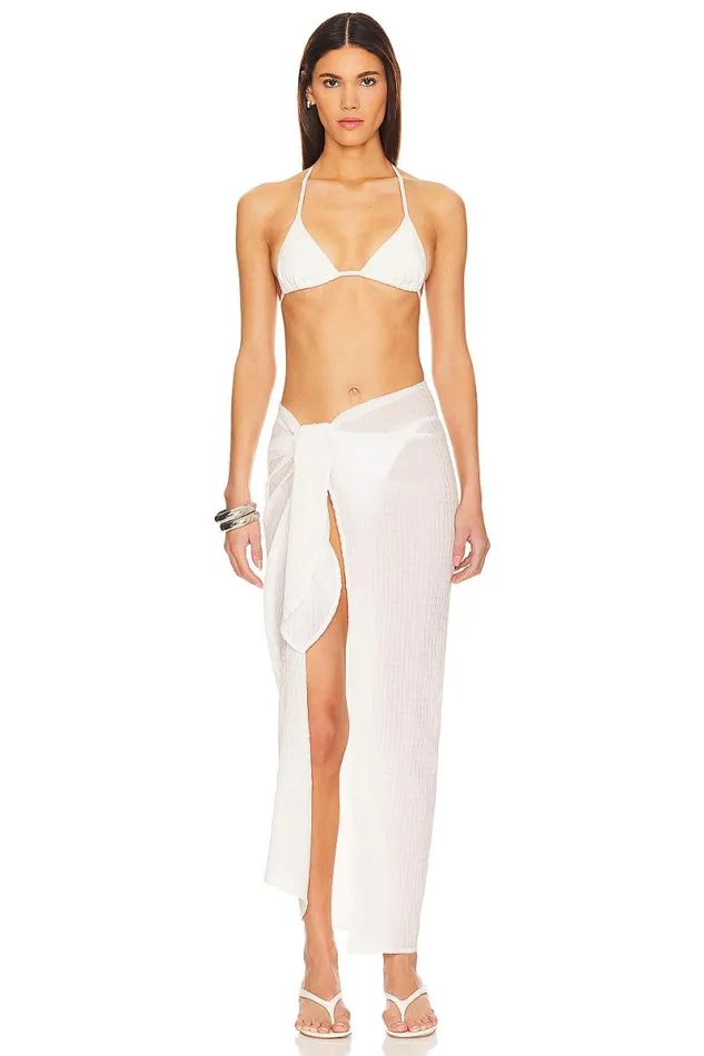 Ari Sarong Maxi Skirt White Women Lovers and Friends Skirts