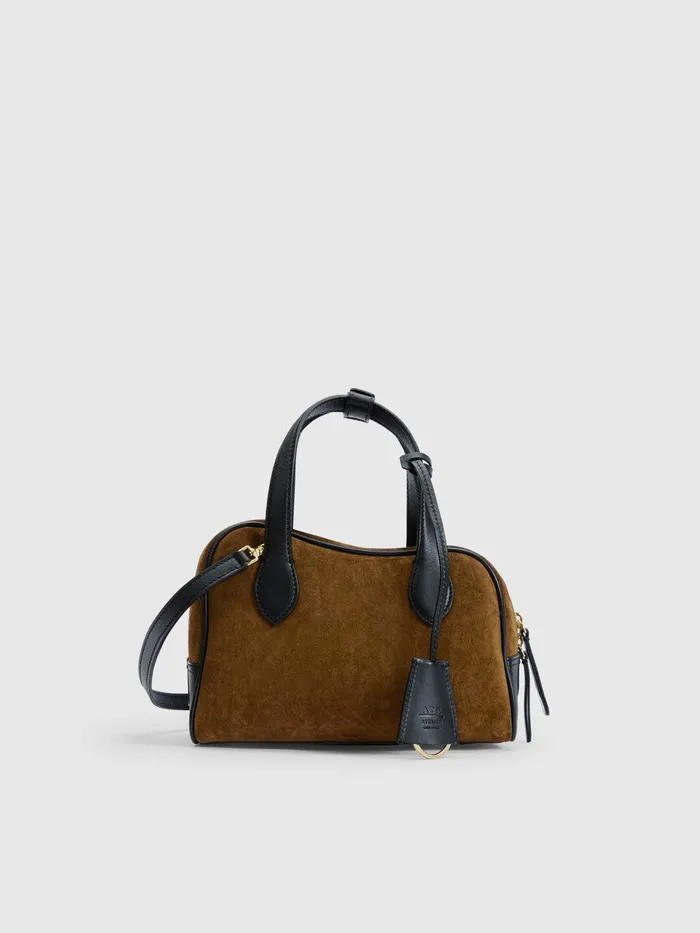 ATP Atelier Crossbody Bags Ormelle CannellaBlack SuedeLeather Top Handle Bag Cannellablack 8211 Women ATP Atelier Crossbody Bags Ormelle CannellaBlack SuedeLeather Top Handle Bag Cannellablack 8211 Women