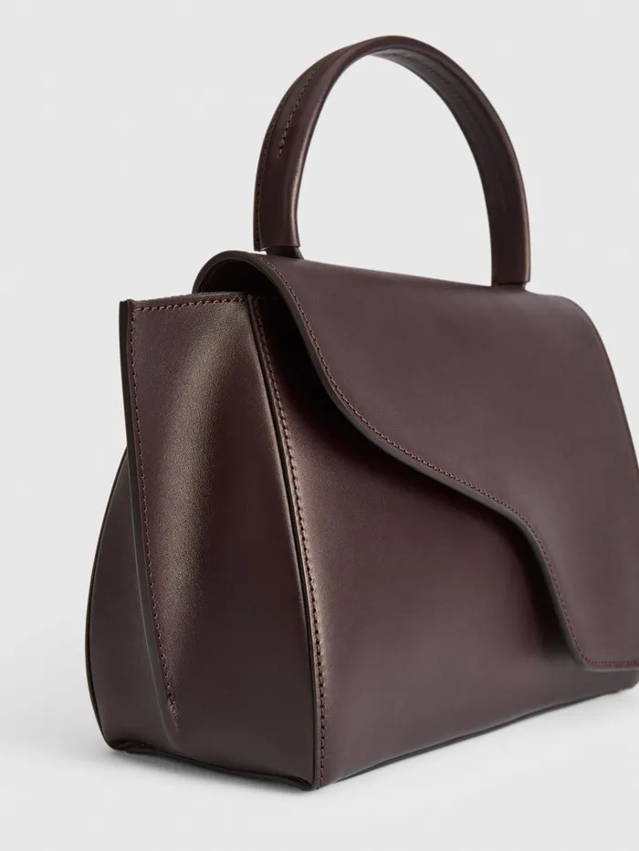 ATP Atelier Icon Bags Arezzo Walnut Leather Handbag Walnut 8211 Women