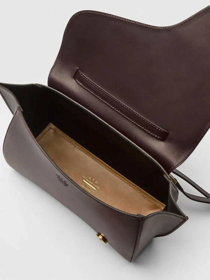 ATP Atelier Icon Bags Arezzo Walnut Leather Handbag Walnut 8211 Women
