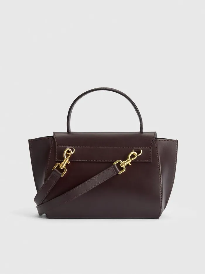 ATP Atelier Icon Bags Arezzo Walnut Leather Handbag Walnut 8211 Women