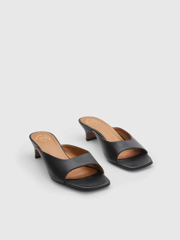 ATP Atelier Icon Shoes Tavenna Black Nappa Kitten Heels Black 8211 Women