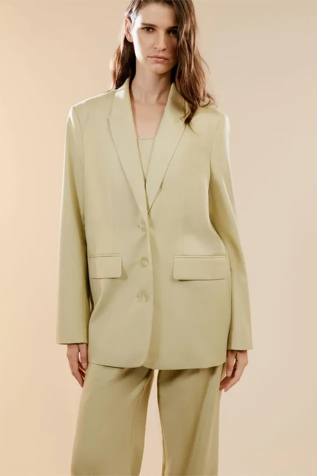 Bardot Blazers Charlize Blazer In Pale Khaki 8211 Women