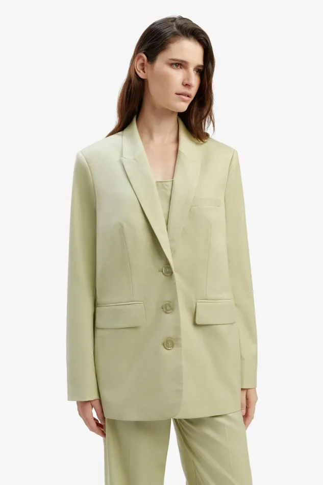 Bardot Blazers Charlize Blazer In Pale Khaki 8211 Women