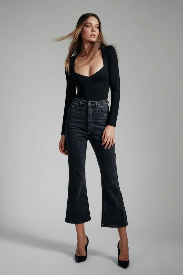 Bardot Bodysuits Kameron Knit Bodysuit In Black 8211 Women