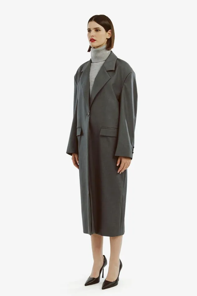 Bardot Coats Maika Oversized Coat In Dark Grey 8211 Women Bardot Coats Maika Oversized Coat In Dark Grey 8211 Women