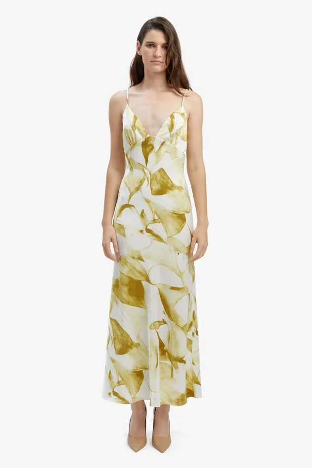 Bardot Day To Night Dresses Capri Printed Slip Dress In Green Fl 8211 Women Bardot Day To Night Dresses Capri Printed Slip Dress In Green Fl 8211 Women