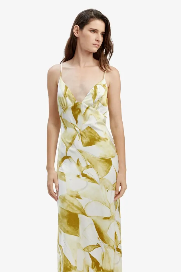 Bardot Day To Night Dresses Capri Printed Slip Dress In Green Fl 8211 Women Bardot Day To Night Dresses Capri Printed Slip Dress In Green Fl 8211 Women