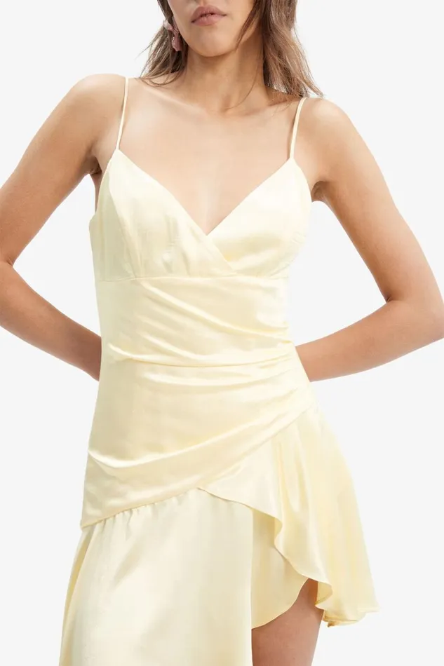 Bardot Day To Night Dresses Idres High Low Dress In Canary Ylw 8211 Women Bardot Day To Night Dresses Idres High Low Dress In Canary Ylw 8211 Women