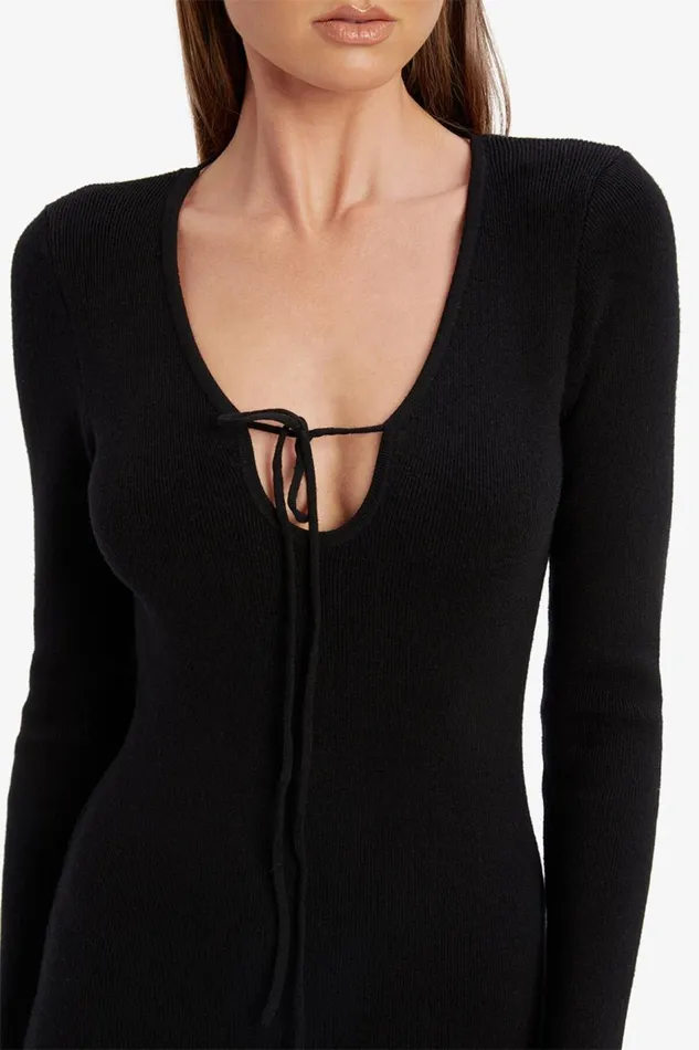 Bardot Day To Night Dresses Verona Knit Midi Dress In Black 8211 Women Bardot Day To Night Dresses Verona Knit Midi Dress In Black 8211 Women