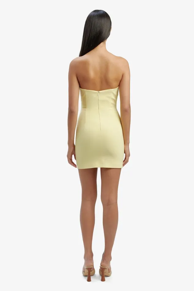 Bardot Party Dresses Eleni Flower Detail Mini Dress In Canary Ylw 8211 Women Bardot Party Dresses Eleni Flower Detail Mini Dress In Canary Ylw 8211 Women
