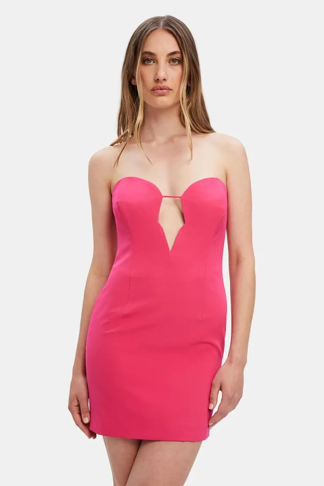 Bardot Party Dresses Eleni Mini Dress In Pop Pink 8211 Women Bardot Party Dresses Eleni Mini Dress In Pop Pink 8211 Women