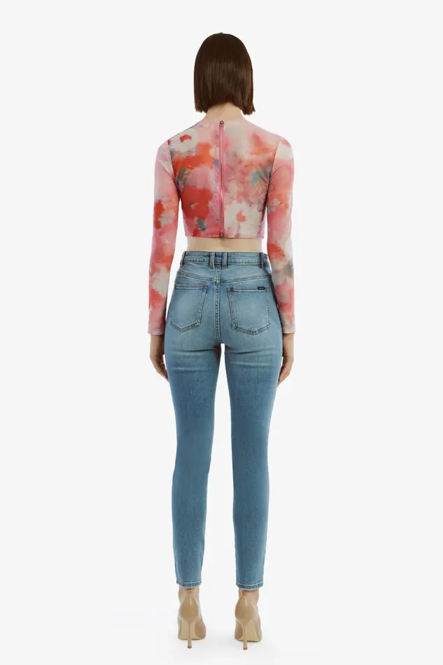 Bardot Party Tops Lena Mesh Corset Top In Wildflower 8211 Women Bardot Party Tops Lena Mesh Corset Top In Wildflower 8211 Women