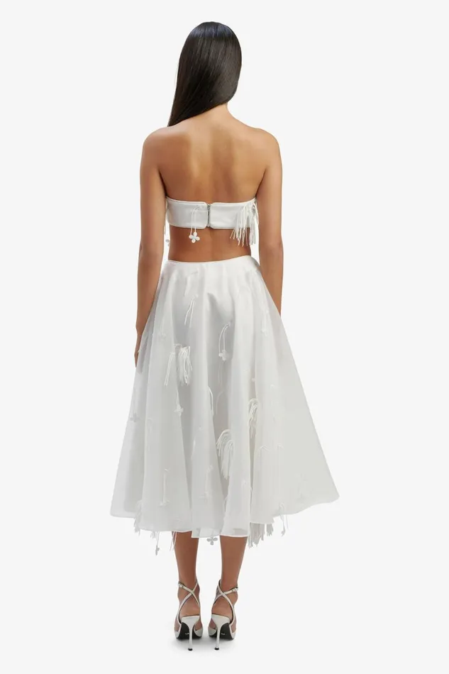 Bardot Party Tops Marcelle Crop Top In Orchid White 8211 Women Bardot Party Tops Marcelle Crop Top In Orchid White 8211 Women