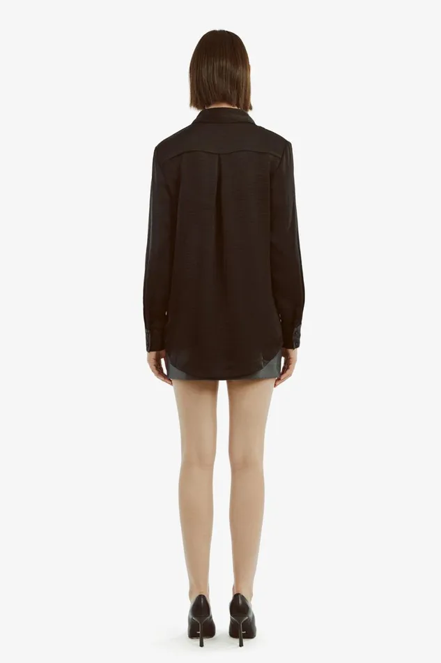 Bardot Shirts and Blouses Dinah Pintuck Satin Shirt In Black 8211 Women Bardot Shirts and Blouses Dinah Pintuck Satin Shirt In Black 8211 Women