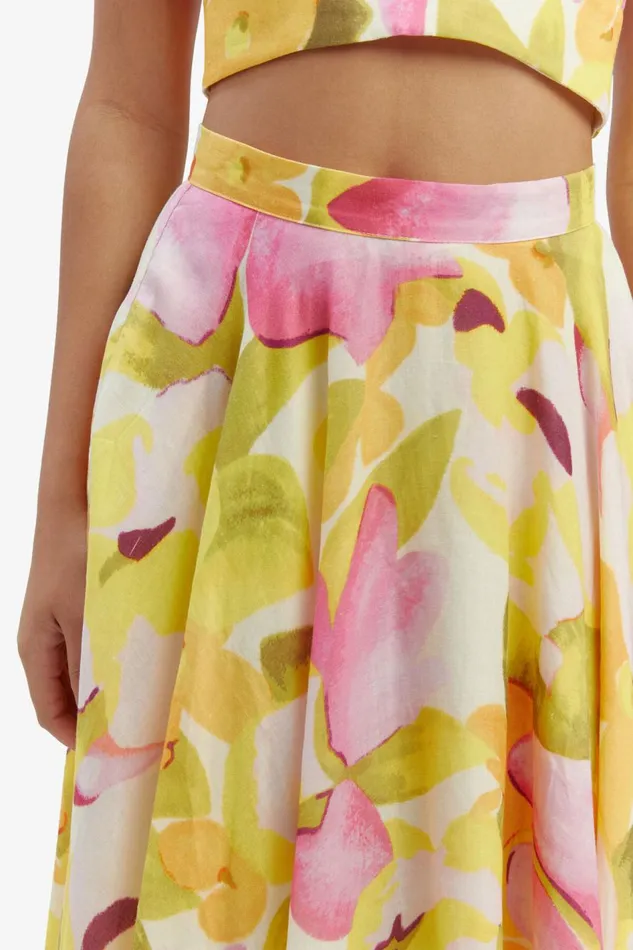 Bardot Skirts Mirabelle Midi Skirt In Wall Flrl 8211 Women Bardot Skirts Mirabelle Midi Skirt In Wall Flrl 8211 Women