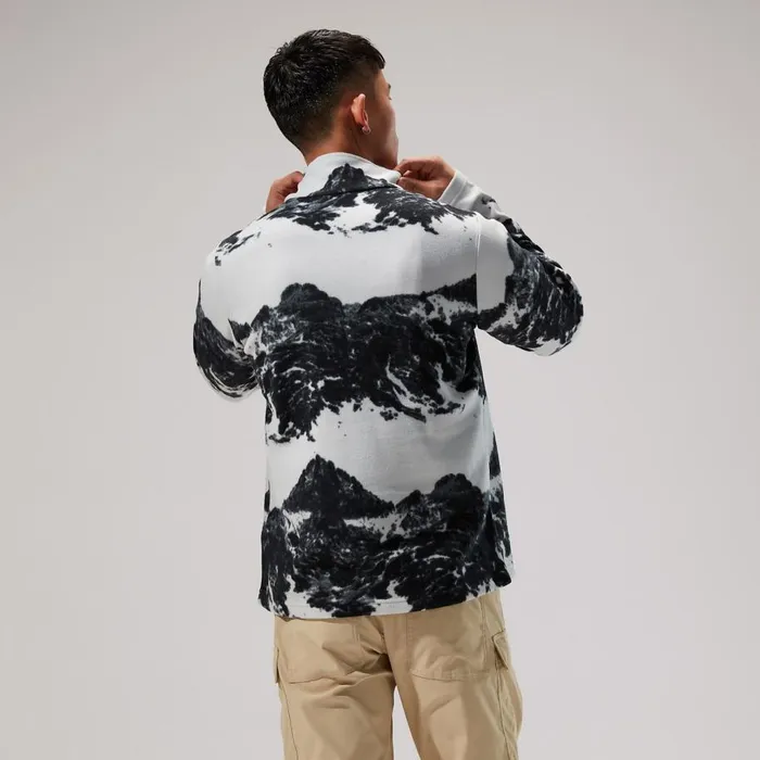 Berghaus Fleece Prism Print Trango Halfzip Fleece 8211 GreyBlack 8211 MenWomen