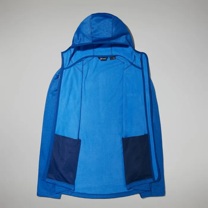 Berghaus Fleece Urban Spitzer Hooded Jacket Interactive 8211 Blue 8211 Men