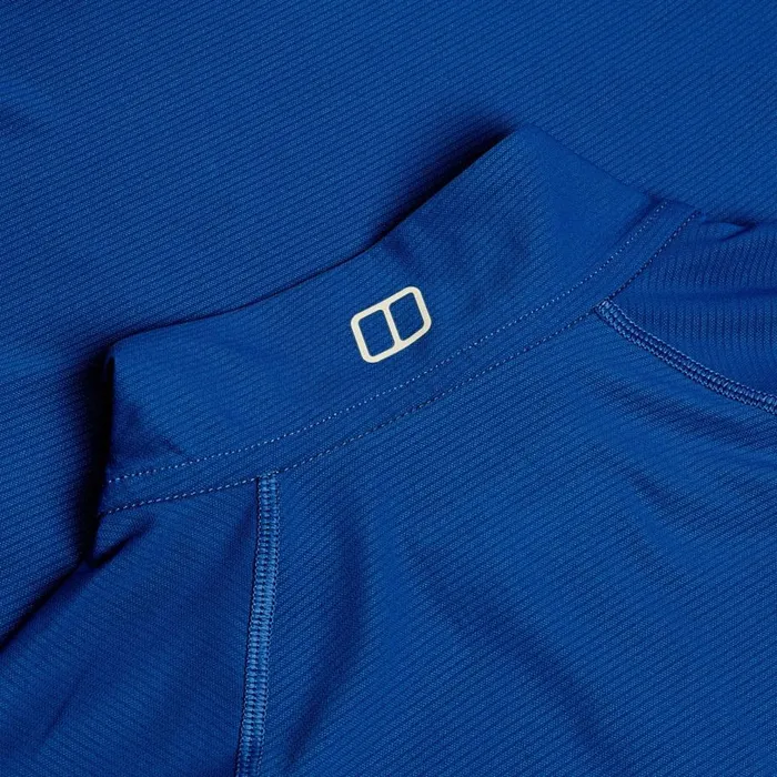 Berghaus TShirts 247 Half Zip Long Sleeve Tech Tee 8211 Blue 8211 Women Berghaus TShirts 247 Half Zip Long Sleeve Tech Tee 8211 Blue 8211 Women