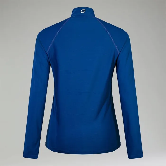 Berghaus TShirts 247 Half Zip Long Sleeve Tech Tee 8211 Blue 8211 Women Berghaus TShirts 247 Half Zip Long Sleeve Tech Tee 8211 Blue 8211 Women