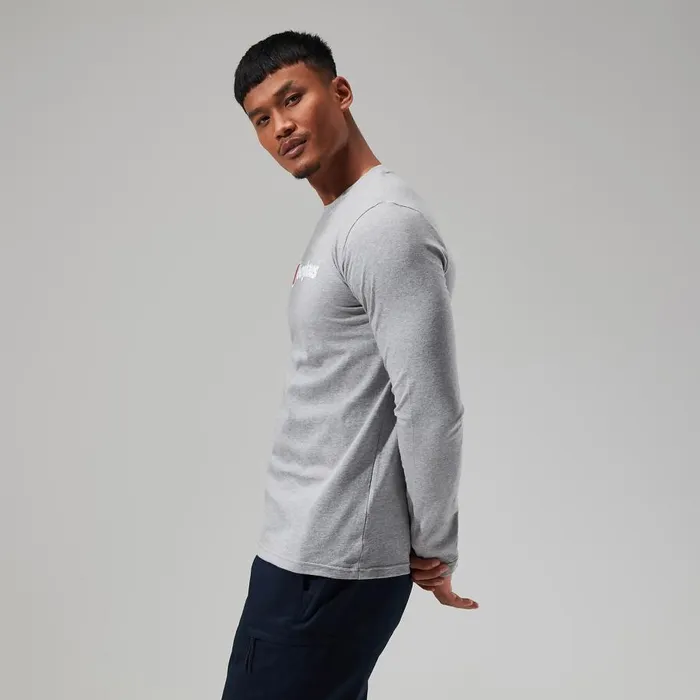 Berghaus TShirts Big Logo Long Sleeve Tee Dark Grey 8211 Men Berghaus TShirts Big Logo Long Sleeve Tee Dark Grey 8211 Men