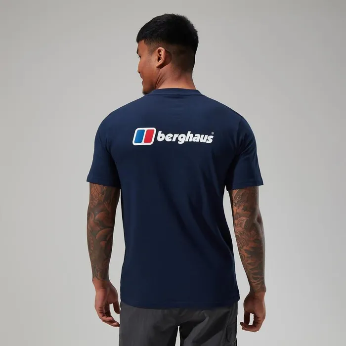 Berghaus TShirts Organic Front and Back Logo Tee Dark Blue 8211 Men Berghaus TShirts Organic Front and Back Logo Tee Dark Blue 8211 Men