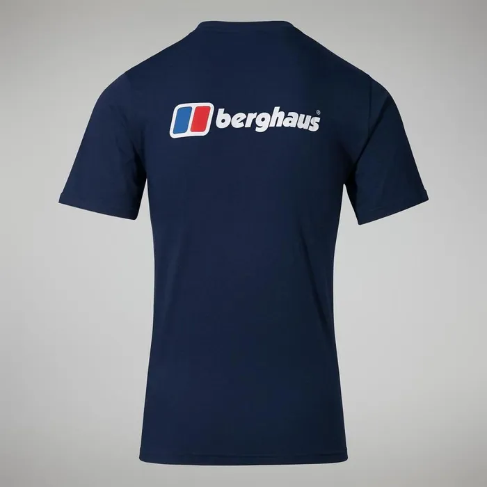 Berghaus TShirts Organic Front and Back Logo Tee Dark Blue 8211 Men Berghaus TShirts Organic Front and Back Logo Tee Dark Blue 8211 Men