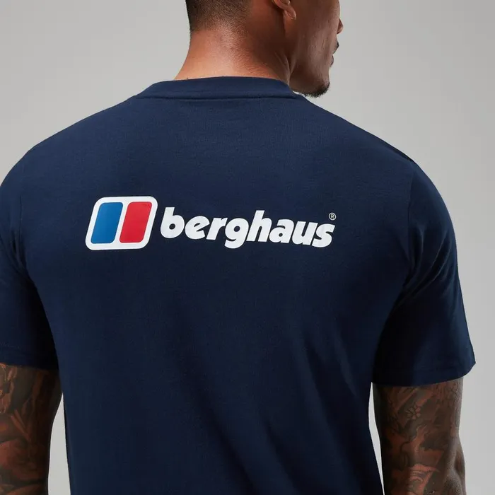 Berghaus TShirts Organic Front and Back Logo Tee Dark Blue 8211 Men Berghaus TShirts Organic Front and Back Logo Tee Dark Blue 8211 Men