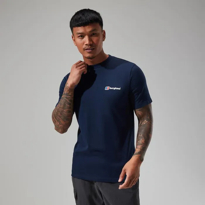 Berghaus TShirts Organic Front and Back Logo Tee Dark Blue 8211 Men Berghaus TShirts Organic Front and Back Logo Tee Dark Blue 8211 Men