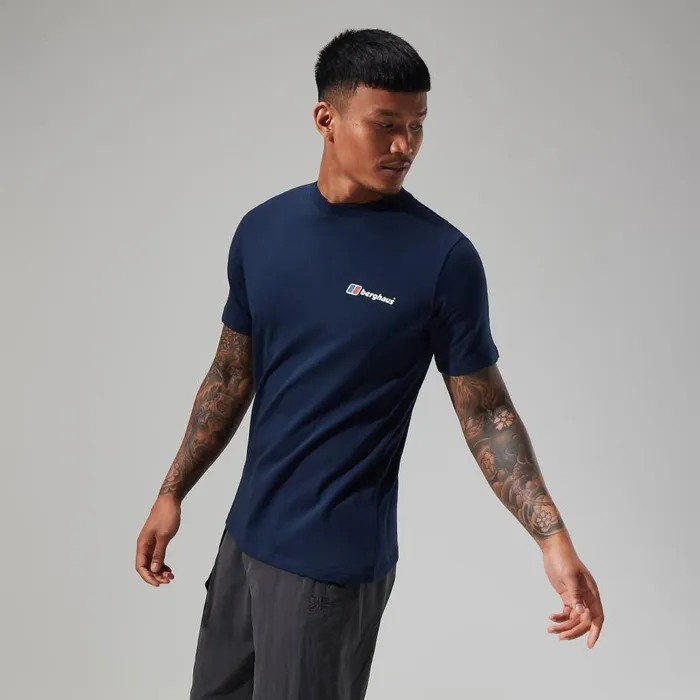 Berghaus TShirts Organic Front and Back Logo Tee Dark Blue 8211 Men Berghaus TShirts Organic Front and Back Logo Tee Dark Blue 8211 Men