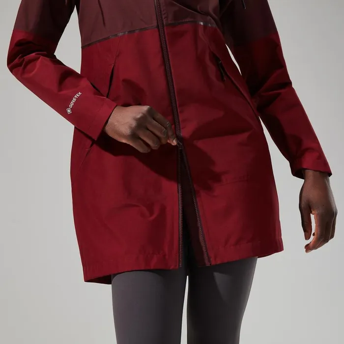 Berghaus Waterproof Rothley Jacket 8211 Dark RedDark Brown 8211 Women