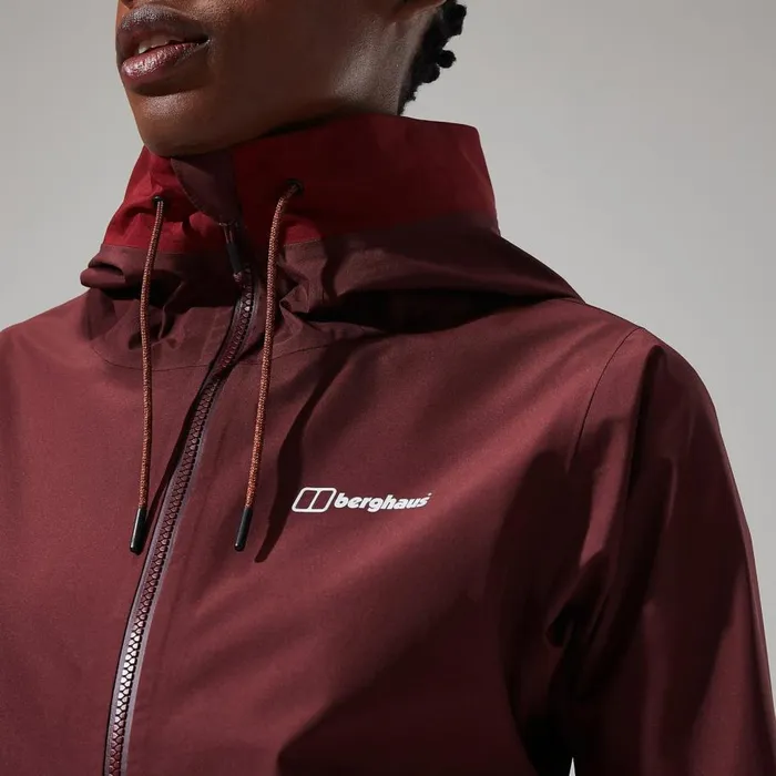Berghaus Waterproof Rothley Jacket 8211 Dark RedDark Brown 8211 Women