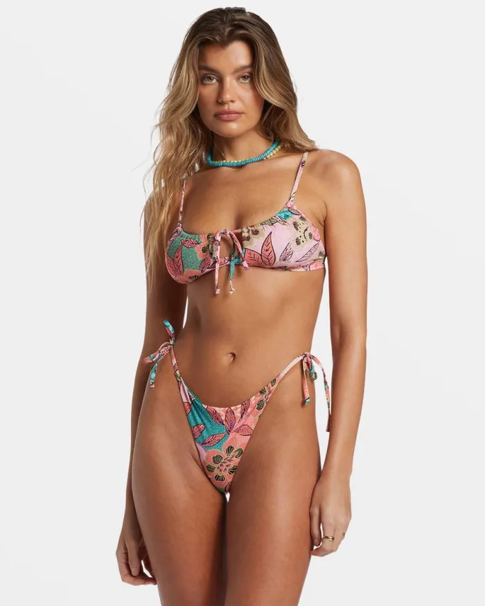 Billabong Bikinis Visions Of Paradise SideTie Tanga Bikini Bottoms Multi 8211 Women Billabong Bikinis Visions Of Paradise SideTie Tanga Bikini Bottoms Multi 8211 Women