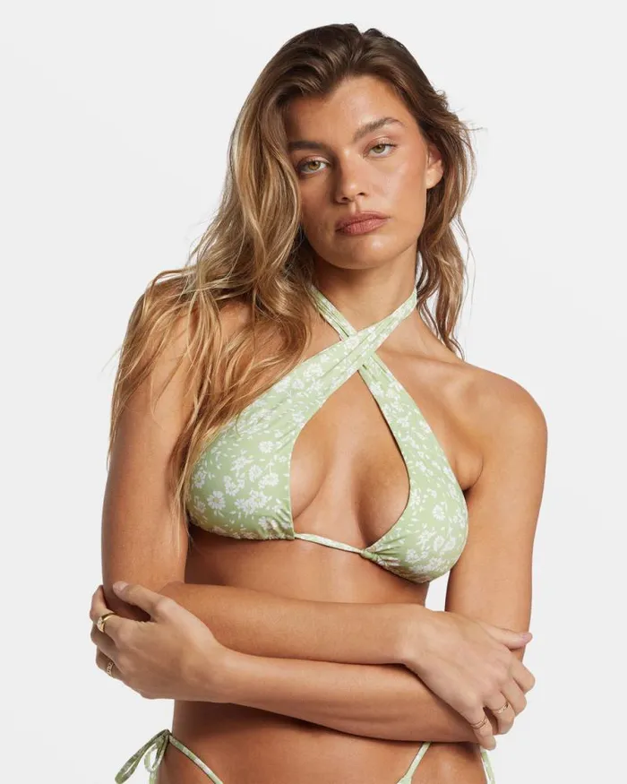 Billabong Bikinis Wild West Ditsy MultiWay Halter Bikini Top Willow 8211 Women Billabong Bikinis Wild West Ditsy MultiWay Halter Bikini Top Willow 8211 Women