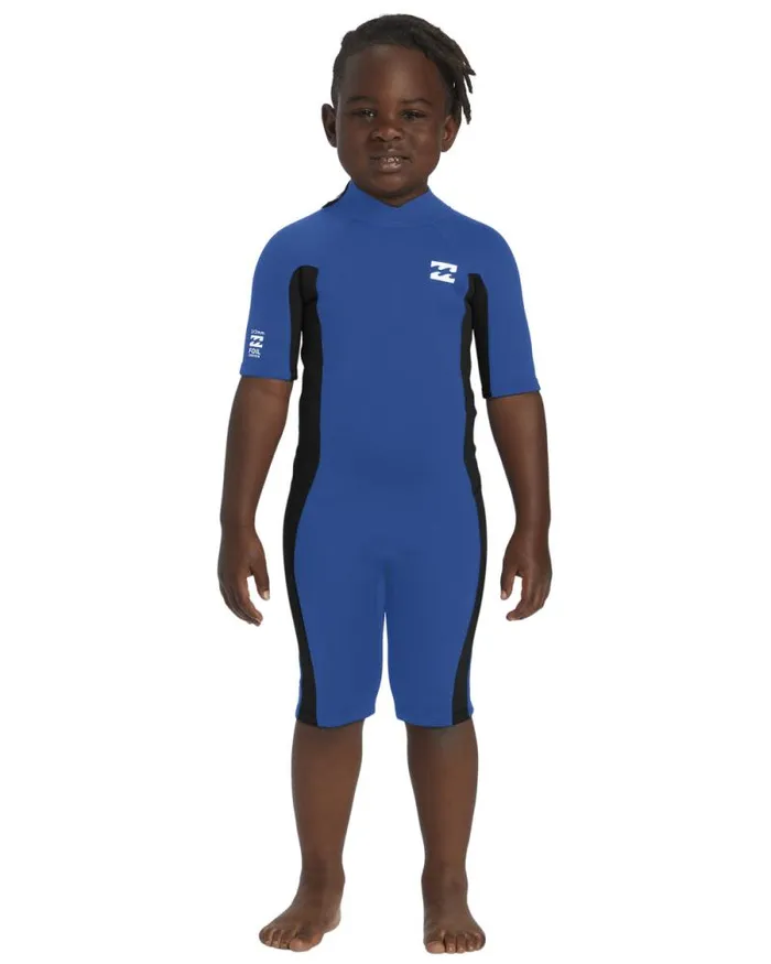 Billabong Boys 27 Yrs Little Boys 2mm Foil Back Zip Short Sleeve Spring Wetsuit Mid Blue 8211 Men Billabong Boys 27 Yrs Little Boys 2mm Foil Back Zip Short Sleeve Spring Wetsuit Mid Blue 8211 Men