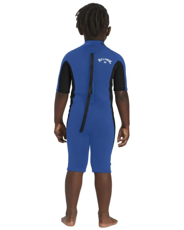 Billabong Boys 27 Yrs Little Boys 2mm Foil Back Zip Short Sleeve Spring Wetsuit Mid Blue 8211 Men Billabong Boys 27 Yrs Little Boys 2mm Foil Back Zip Short Sleeve Spring Wetsuit Mid Blue 8211 Men