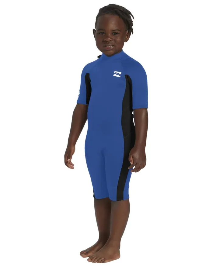 Billabong Boys 27 Yrs Little Boys 2mm Foil Back Zip Short Sleeve Spring Wetsuit Mid Blue 8211 Men Billabong Boys 27 Yrs Little Boys 2mm Foil Back Zip Short Sleeve Spring Wetsuit Mid Blue 8211 Men