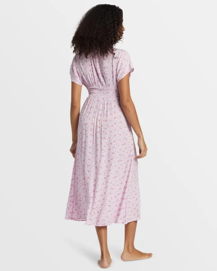 Billabong Dresses Morning Sky Midi Dress Iced Lavender 8211 Women