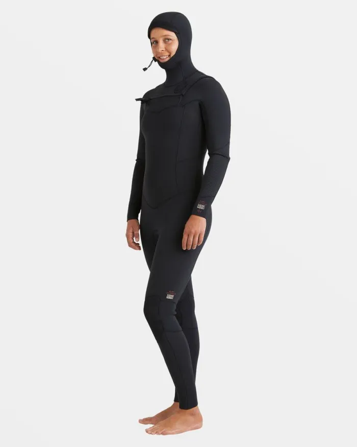 Billabong Fullsuits 43mm Salty Dayz Natural Upcycler Chest Zip Hooded Wetsuit Black 8211 Women Billabong Fullsuits 43mm Salty Dayz Natural Upcycler Chest Zip Hooded Wetsuit Black 8211 Women