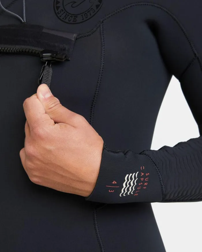 Billabong Fullsuits 43mm Salty Dayz Natural Upcycler Chest Zip Hooded Wetsuit Black 8211 Women Billabong Fullsuits 43mm Salty Dayz Natural Upcycler Chest Zip Hooded Wetsuit Black 8211 Women