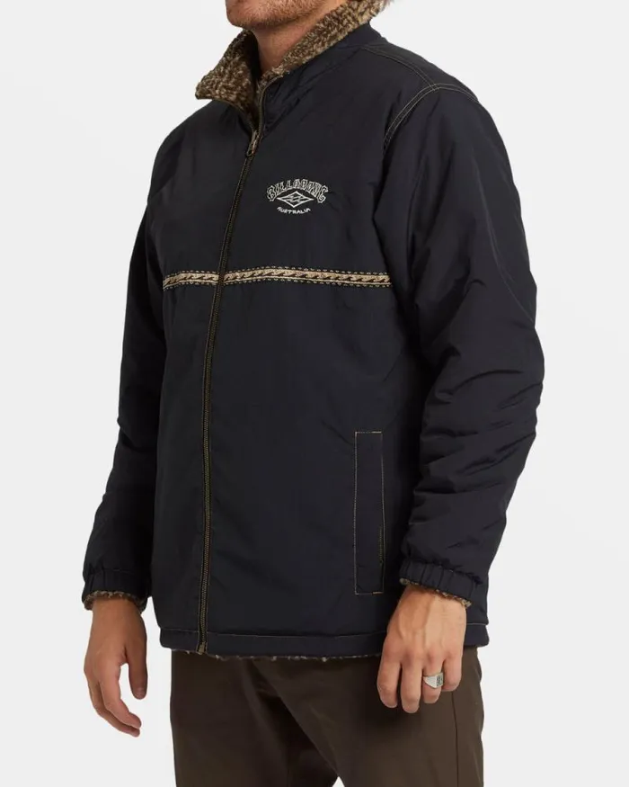 Billabong Hoodies and Fleece Gnaraloo Reversible Jacket Stealth 8211 Men Billabong Hoodies and Fleece Gnaraloo Reversible Jacket Stealth 8211 Men