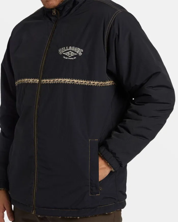 Billabong Hoodies and Fleece Gnaraloo Reversible Jacket Stealth 8211 Men Billabong Hoodies and Fleece Gnaraloo Reversible Jacket Stealth 8211 Men