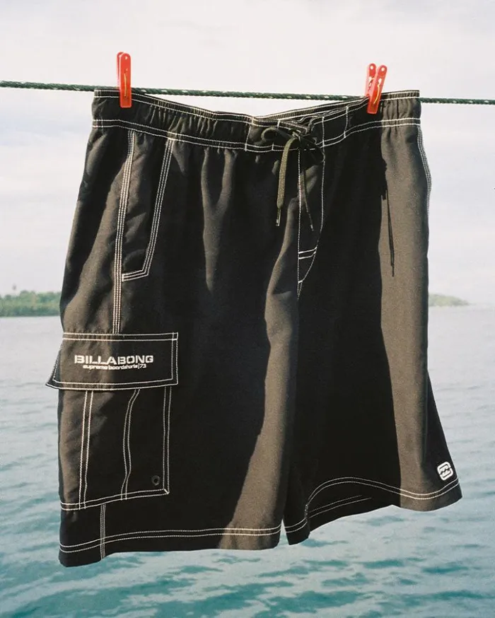 Billabong Long Length 18034 8211 21034 Throw On Layback 21034 Swim Trunks Black 8211 Men