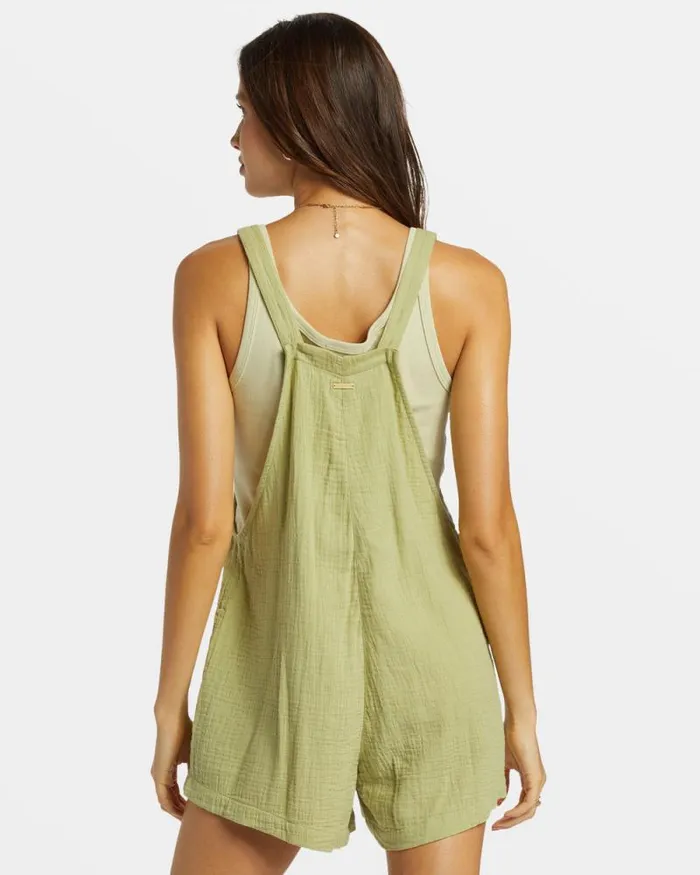 Billabong Rompers and Jumpsuits Beach Crush Romper Avocado 8211 Women Billabong Rompers and Jumpsuits Beach Crush Romper Avocado 8211 Women