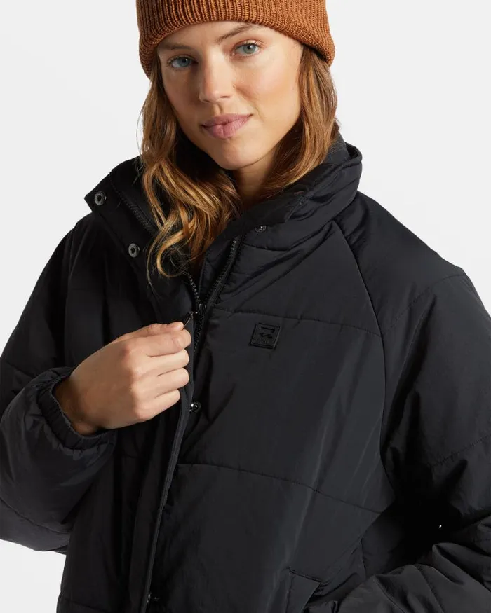 Billabong Sweatshirts and Fleece High Route Puffer Jacket Black 8211 Women