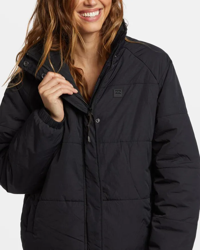 Billabong Sweatshirts and Fleece High Route Puffer Jacket Black 8211 Women