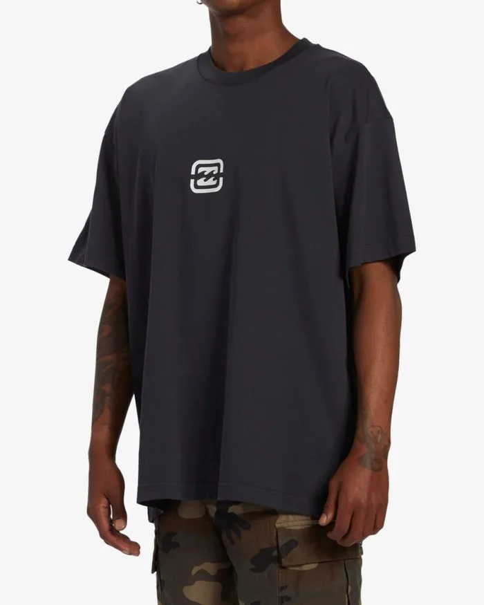 Billabong TShirts Bracket Wave OG TShirt Washed Black 8211 Men Billabong TShirts Bracket Wave OG TShirt Washed Black 8211 Men